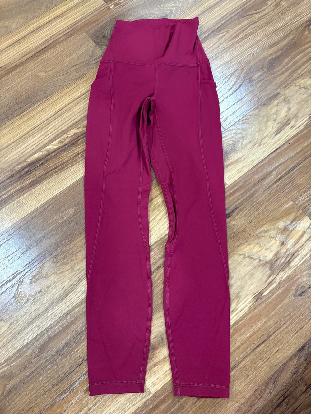 Lululemon High-Waist Wine Red Leggings woman’s 0 girls 10/12 NWOT